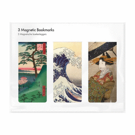SET 3 MARCAPAGINAS MAGNETICOS HOKUSAI