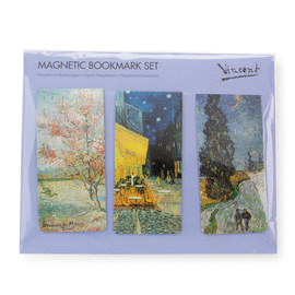SET 3 MARCAPAGINAS MAGNETICOS VINCENT VAN GOGH