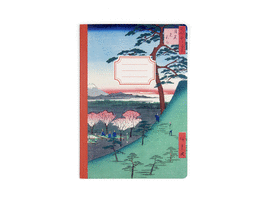 CUADERNO CON LOMO COSIDO DE ALGODON MONTE FUJI DESDE MEGURO