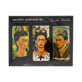 SET DE 3 MARCAPAGINAS FRIDA KAHLO AUTORRETRATO