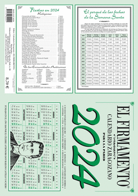 CALENDARIO ZARAGOZANO 2024 PARED FIRMAMENTO