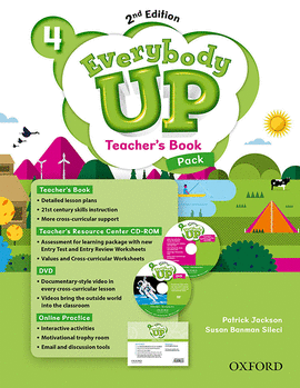 EVERYBODY UP! 4. TEACHER'S BOOK W/DVD& ONLINE PRACTICE PACK 2ND EDITION