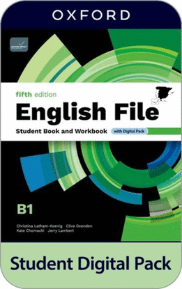 ENGLISH FILE 5TH EDITION B1. STUDENT'S BOOK AND WORKBOOK AND DIGITAL WITHOUT KEY