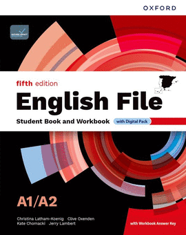 ENGLISH FILE A1/A2 STUDENT AND WORKBOOK WITH KEY FIFTH EDITION 5A ED.