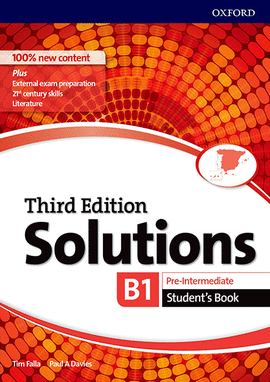 SOLUTIONS 3RD EDITION PRE-INTERMEDIATE. STUDENT'S BOOK