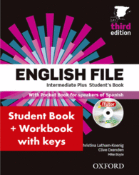 ENGLISH FILE INTERMEDIATE PLUS: STUDENT'S BOOK WORK BOOK WITH KEY PACK (3RD EDIT