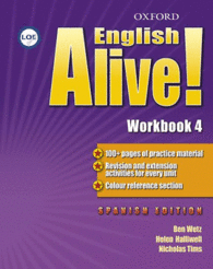 ENGLISH ALIVE! 4: WORKBOOK (SPANISH)