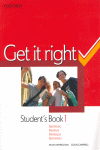 GET IT RIGHT 1 SB SPANISH ED