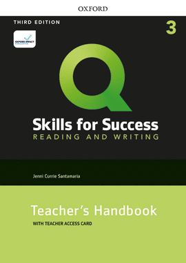 Q: SKILLS FOR SUCCESS 3 READING AND WRITING TEACHER'S HANDBOOK WITH TEACHER'S AC