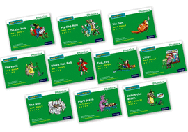 READ WRITE INC. PHONICS: GREEN SET 1 STORYBOOKS MIXED PACK OF 10