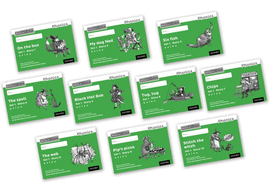 READ WRITE INC.PHONICS:BLACK AND WHITE GREEN SET 1 MIXED