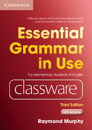 ESSENTIAL GRAMMAR IN USE ELEMENTARY LEVEL CLASSWARE DVD-ROM WITH ANSWERS 3RD EDI