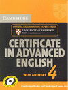 CAMB CERT. IN ADV. ENGLISH 4 W/KEY