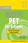 (S/DEV) OBJECTIVE PET FOR SCHOOLS