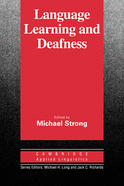 LANGUAGE LEARNING AND DEAFNESS