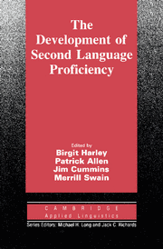 THE DEVELOPMENT OF SECOND LANGUAGE PROFICIENCY