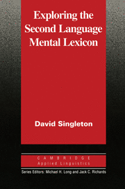 EXPLORING THE SECOND LANGUAGE MENTAL LEXICON