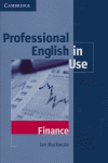 PROFESSIONAL ENGLISH IN USE - FINANCE + KEY