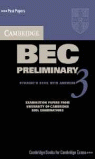 CAMB BEC PRELIMINARY 3 SELF STUDY PACK (SB W/