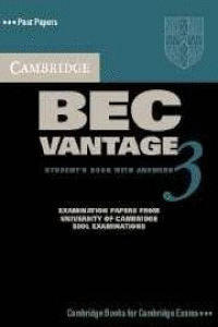 (S/DEV) BEC VANTAGE STUDENT S BOOK WITH ANSWE