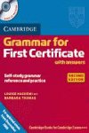 CAMB GRAMMAR FOR FIRST CERTIFICATE W/KEY (+CD