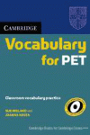 CAMB VOCABULARY CAMB FOR PET