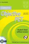 OBJECTIVE PET STUDENT'S BOOK WITHOUT ANSWERS WITH CD-ROM 2ND EDITION