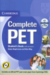 COMPLETE PET STUDENT (+KEY+CD)