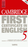 CAMBRIDGE FIRST CERTIFICATE IN ENGLISH 5