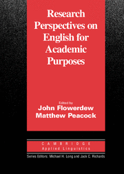 RESEARCH PERSPECTIVES ON ENGLISH FOR ACADEMIC PURPOSES
