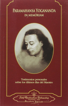 PARAMAHANSA YOGANANDA. IN MEMRIAM