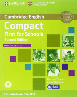 (2 ED) COMPACT FIRST FOR SCHOOLS WB W/KEY (+C