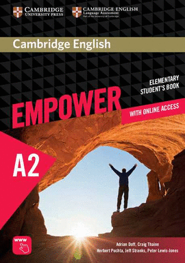 CAMBRIDGE ENGLISH EMPOWER ELEMENTARY A2 STUDENT'S BOOK WITH ONLINE ASSESSMENT AND P
