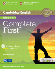 COMPLETE FIRST STUDENT'S BOOK WITH ANSWERS WITH CD-ROM WITH TESTBANK 2ND EDITION