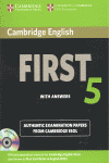 FIRST 5 W/KEY (+CD) (SELF STUDY PACK)