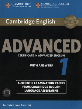 CAMB ADVANCED ENGLISH 1 W/KEY - 2015 EXAMS (+