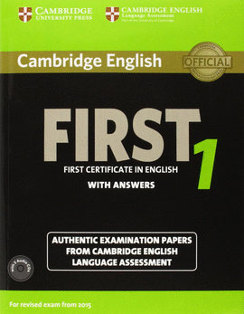CAMB FCE 1 - 2015 EXAMS W/KEY (+CD)