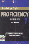 PROFICIENCY 1 FOR UPDATED EXAM. W/KEY (+CD) (