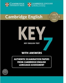 7.CAMBRIDGE ENGLISH KEY. STUDENT+KEY+CD. PACK