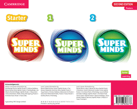 SUPER MINDS STARTER, 1 AND 2 POSTER PACK BRITISH ENGLISH