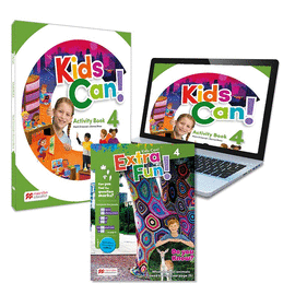 KIDS CAN! 4 ACTIVITY BOOK: CUADERNO DE ACTIVIDADES IMPRESO + ACCESO A LA VERSION