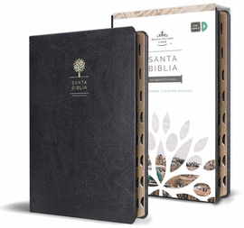 BIBLIA REINA VALERA 1960 LETRA GRANDE. SIMIL PIEL NEGRO, INDICE,