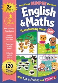 LEAP AHEAD BUMPER WORKBOOK: 3 YEARS ENGLISH & MATHS