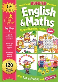 LEAP AHEAD BUMPER WORKBOOK: 5+ YEARS ENGLISH & MATHS