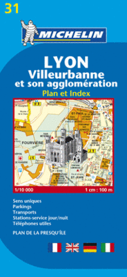 PLANO LYON, VILLEURBANNE ET SON AGGLOM�RATION