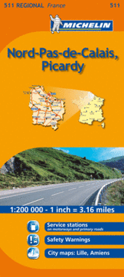 MAPA REGIONAL NORD-PAS-DE-CALAIS, PICARDY