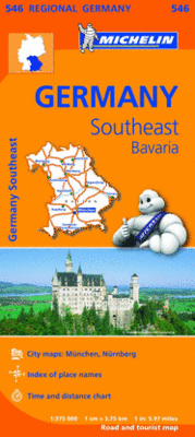 MAPA REGIONAL GERMANY SOUTHEAST, BAVARIA