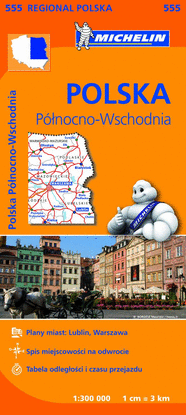 POLONIA MAPA REGIONAL POLSKA PLNOCNO-WSCHODNIA / POLAND NORTH EAST