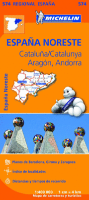 MAPA REGIONAL CATALU�A,/CATALUNYA, ARAG�N, ANDORRA