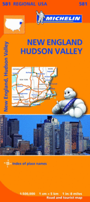 MAPA REGIONAL NEW ENGLAND, HUDSON VALLEY